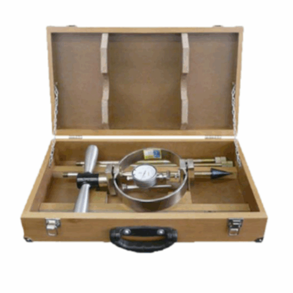 Penetrômetro analógico para solo com anel dinamômetro e certificado RBC - Cod. 0311